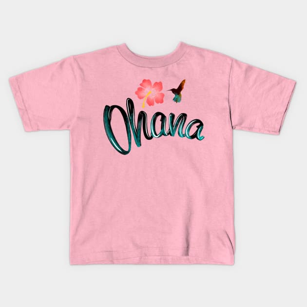 Ohana 2 Kids T-Shirt by Miruna Mares